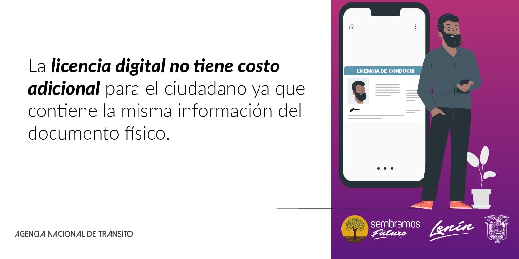 Licencia Digital no tiene costo