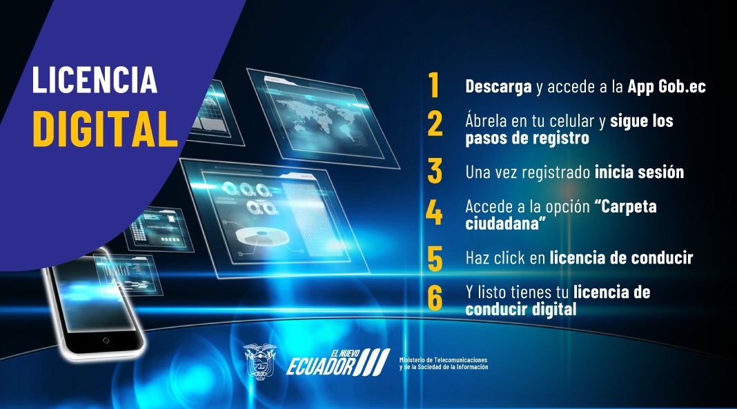 Pasos para obtener la licencia digital