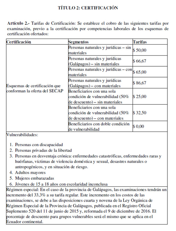 tarifario