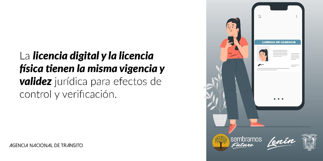 Licencia Digital tiene la mísma validez que la licencia física