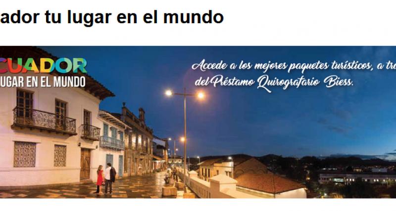 Concesion De Prestamos Quirografarios Ecuador Tu Lugar En El Mundo