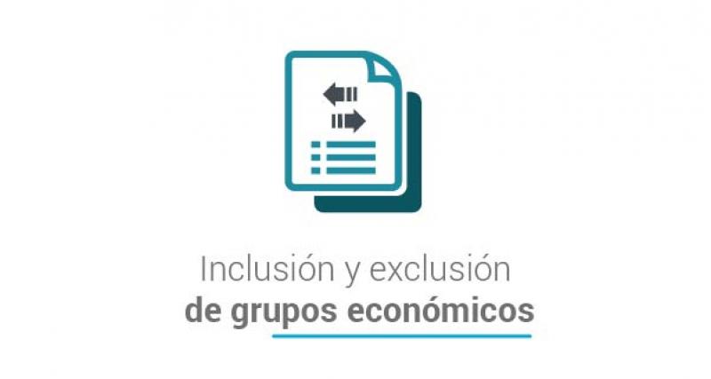 Inclusión y exclusión de grupos económicos