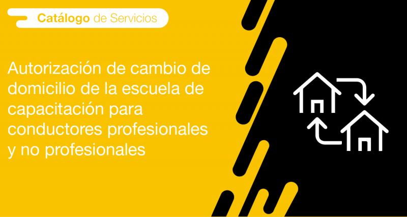 El usuario requirente puede solicitar en la ANT la autorización de cambio de domicilio de la escuela de capacitación para conductores profesionales y no profesionales