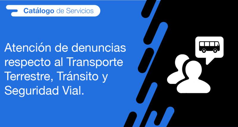 El usuario requirente puede solicitar en la ANT la atención de denuncia respecto al Transporte Terrestre, Tránsito y Seguridad Vial