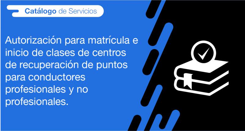 El usuario requirente puede solicitar en la ANT la autorización para matrícula e inicio de clases de centros de recuperación de puntos para conductores profesionales y no profesionales