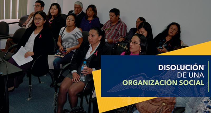 Grupo de personas organizadas agrupadas para disolución