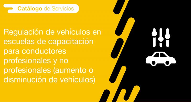 El usuario requirente puede solicitar en la ANT la regulación de vehículos en escuelas de capacitación para conductores profesionales y no profesionales (aumento o disminución de vehículos)