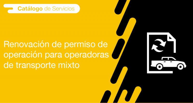 El usuario requirente puede solicitar en la ANT la renovación de permiso de operación para operadoras de transporte mixto