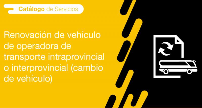 El usuario requirente puede solicitar en la ANT la Renovación de vehículo de operadora de transporte intraprovincial o interprovincial (cambio de vehículo)