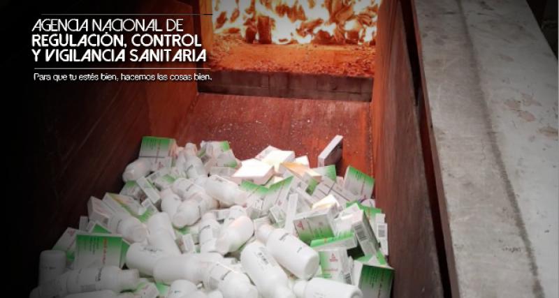 Supervisión de Incineración de Medicamentos Caducados que contengan sustancias sujetas a fiscalización