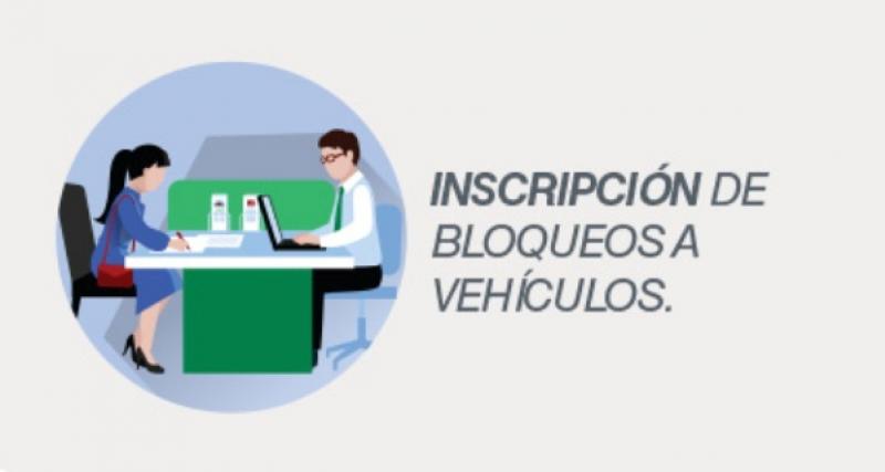 Inscripción de bloqueos a vehículos