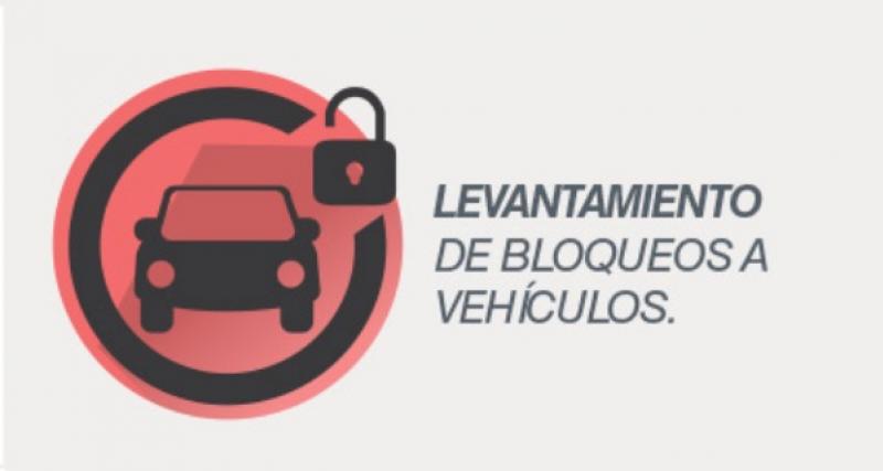 Levantamiento de bloqueos a vehículos