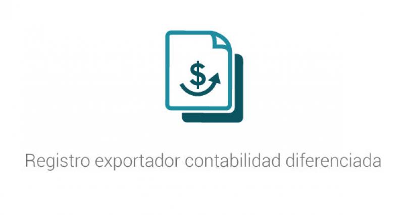 Registro exportador contabilidad diferenciada