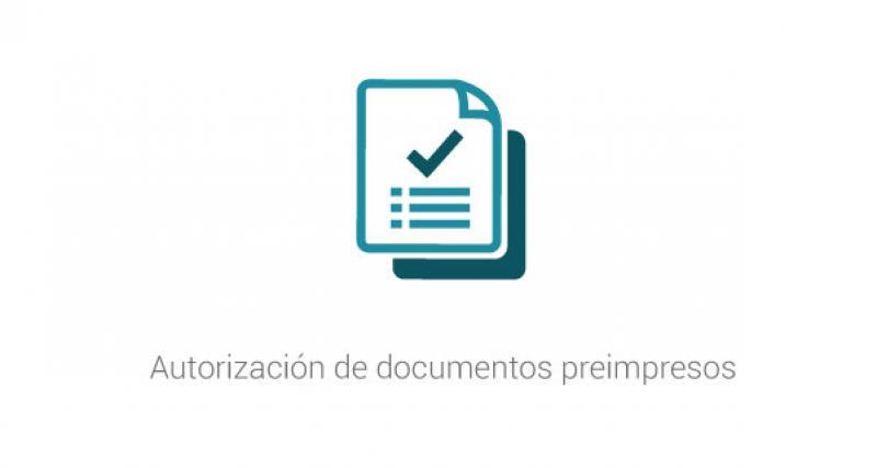 Autorización de documentos preimpresos