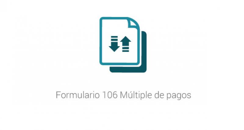 Formulario 106 Múltiple de pagos