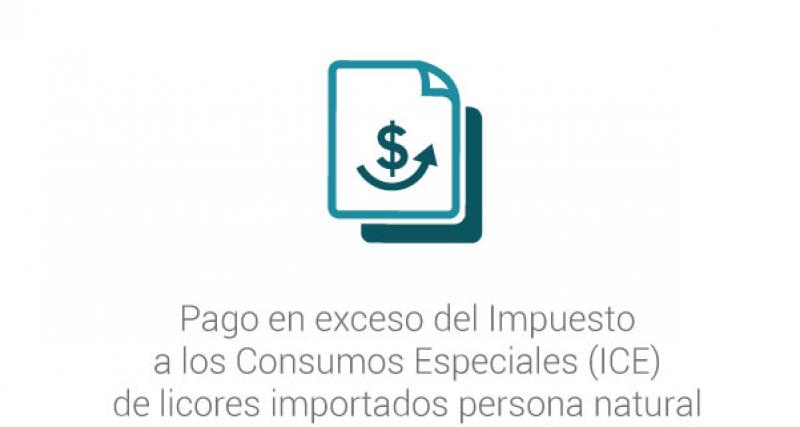 Pago en exceso del Impuesto a los Consumos Especiales (ICE) de licores importados persona natural