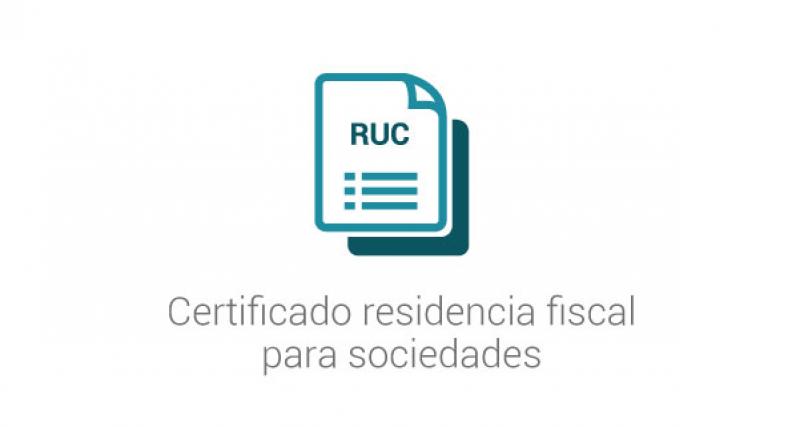 Certificado de residencia fiscal para sociedades