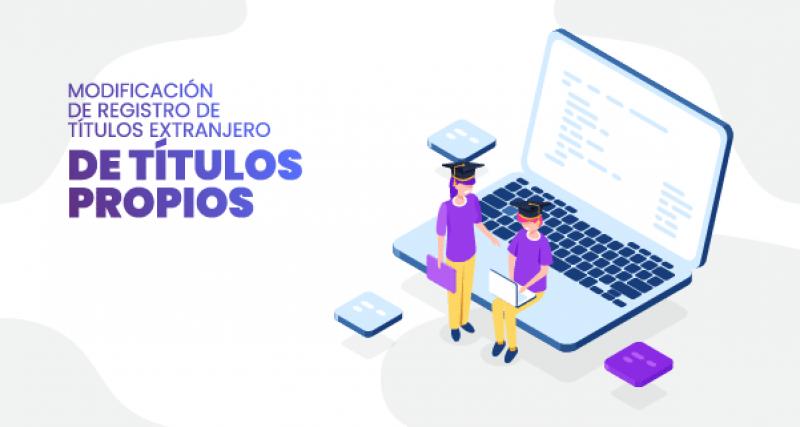 Modificación de registro de títulos extranjero de títulos propios