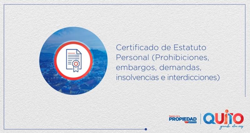 Certificado de Estatuto Personal