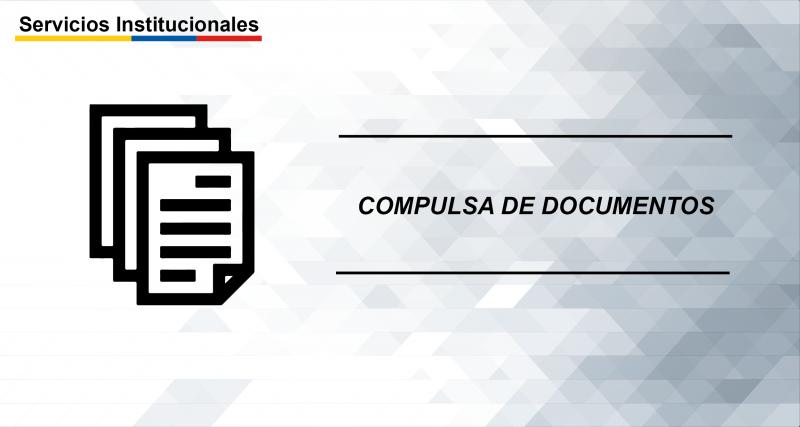 Compulsa de documentos en el exterior