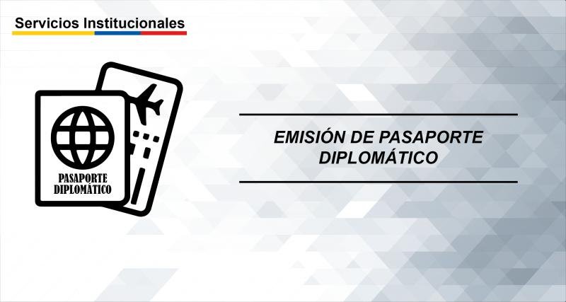 Emisión de pasaporte Diplomático