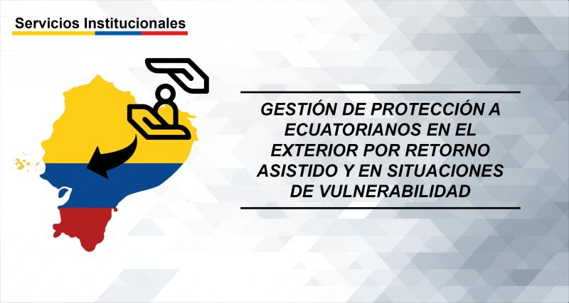 Gestión de protección a ecuatorianos en el exterior por retorno asistido y en situaciones de vulnerabilidad