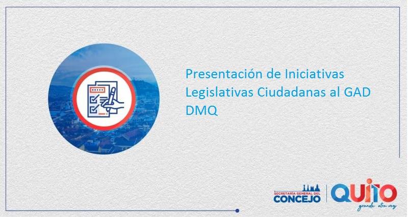 Presentación de iniciativas