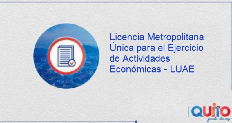 Licencia Metropolitana Unica Para El Ejercicio De Actividades