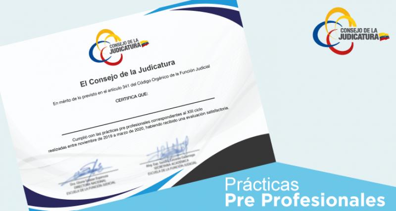 Certificado de Prácticas Pre Profesionales