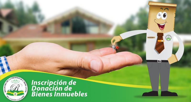 Inscripción de Donación de Bienes Inmuebles