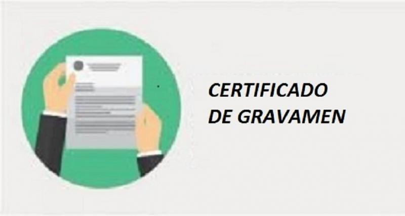 Certificado de Gravámenes 
