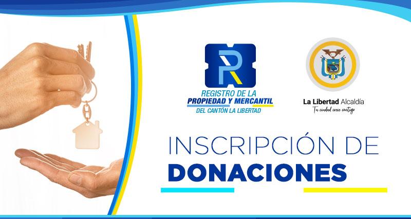 Inscripción de Donación