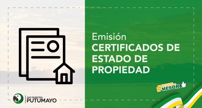 Emisión de Certificados de Estado de Propiedad