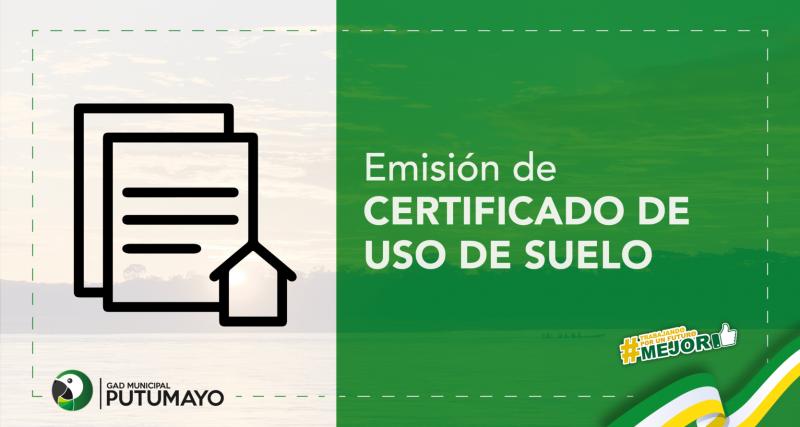 Emisión de Certificado de Uso de Suelo