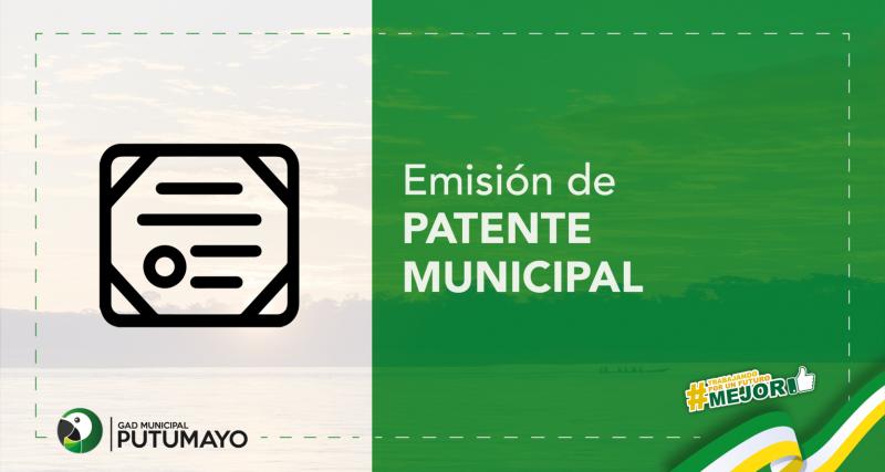 Emisión de Patente Municipal