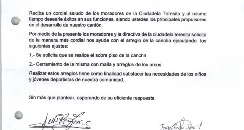 Mantenimiento a bienes públicos - Dirección de Obras Públicas del Gobierno Autónomo Descentralizado Municipal de General Antonio Elizalde (Bucay)