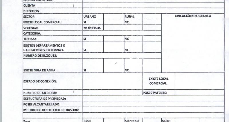 Solicitud de descuento por beneficios de Ley (Adulto Mayor y Discapacidad) - Dirección de UDAPA del Gobierno Autónomo Descentralizado Municipal de General Antonio Elizalde (Bucay)