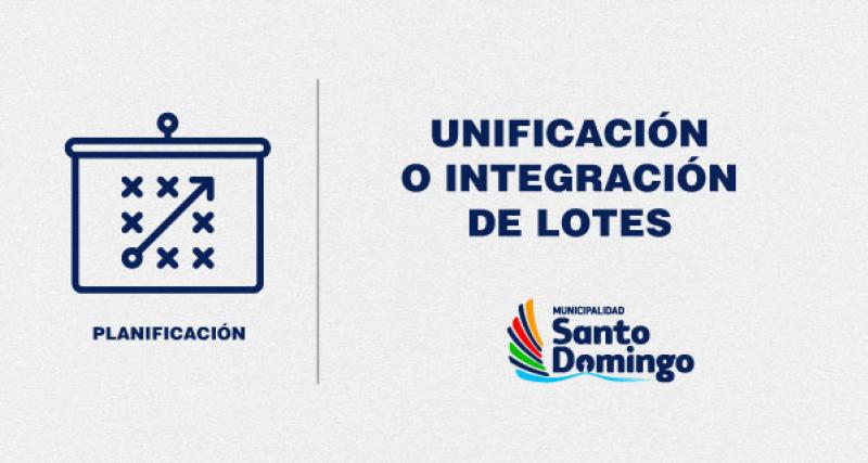 unificación o integracion de lotes