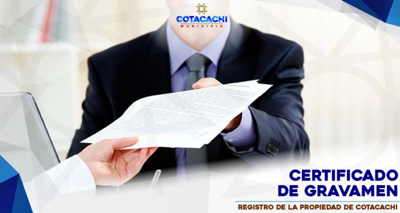 CERTIFICADO DE GRAVAMEN