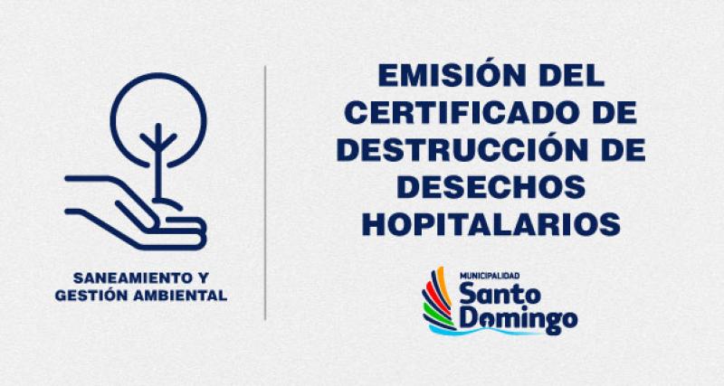 DESTRUCCION DE DESECHOS HOSPITALARIOS