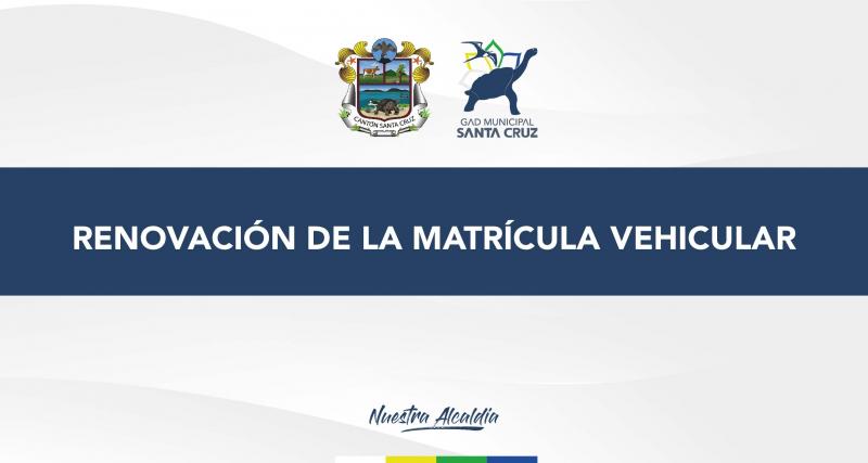 Renovación de la matrícula vehicular