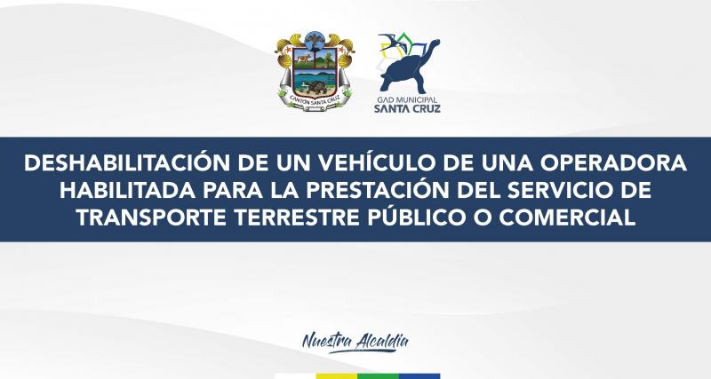 Deshabilitación de un vehículo