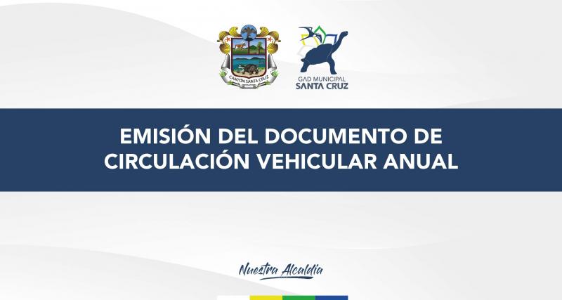 Emisión del documento de circulación vehicular anual