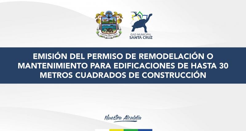 Permiso de remodelación o mantenimiento