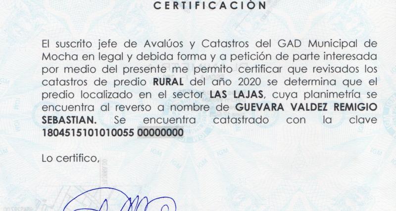 CERTIFICADO