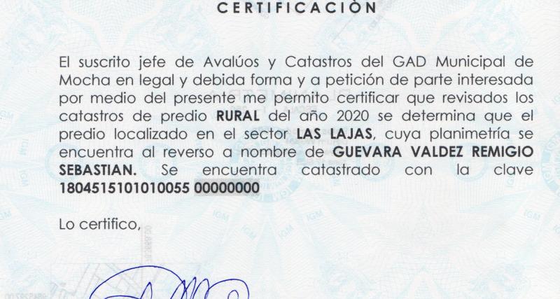 CERTIFICADO