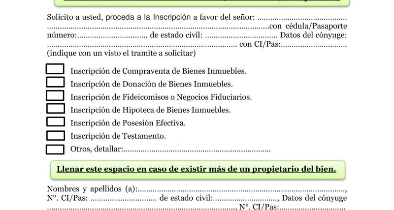 FORMULARIO DE SOLICITUD