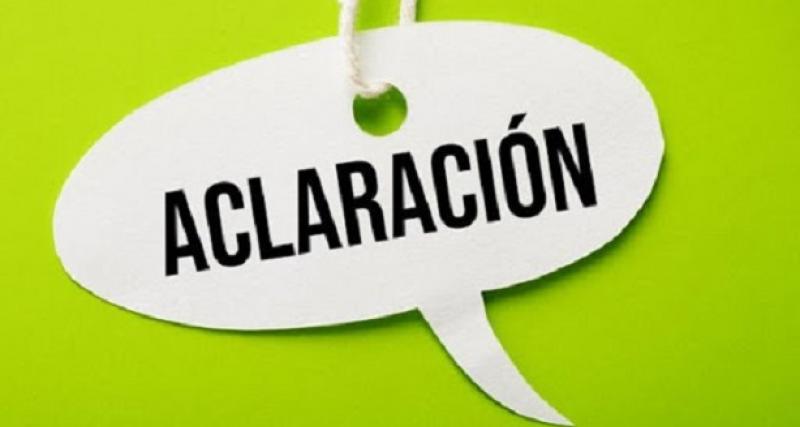 aclaración