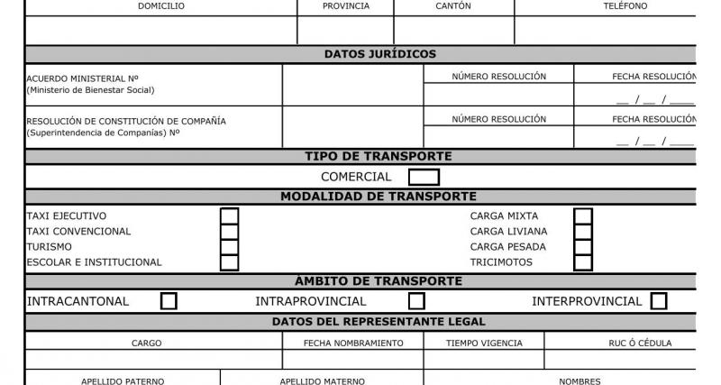 Concesión y/o Renovación del Permiso de Operación - Unidad Municipal de Tránsito del Gobierno Autónomo Descentralizado Municipal de General Antonio Elizalde (Bucay)