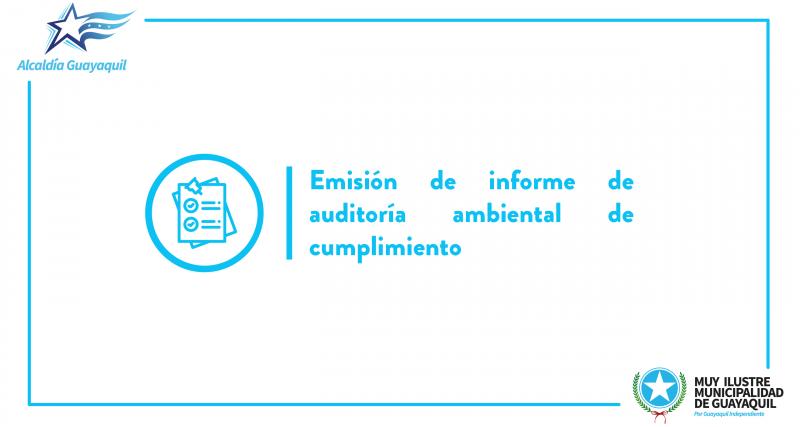 Emisión de informe de auditoría ambiental de cumplimiento